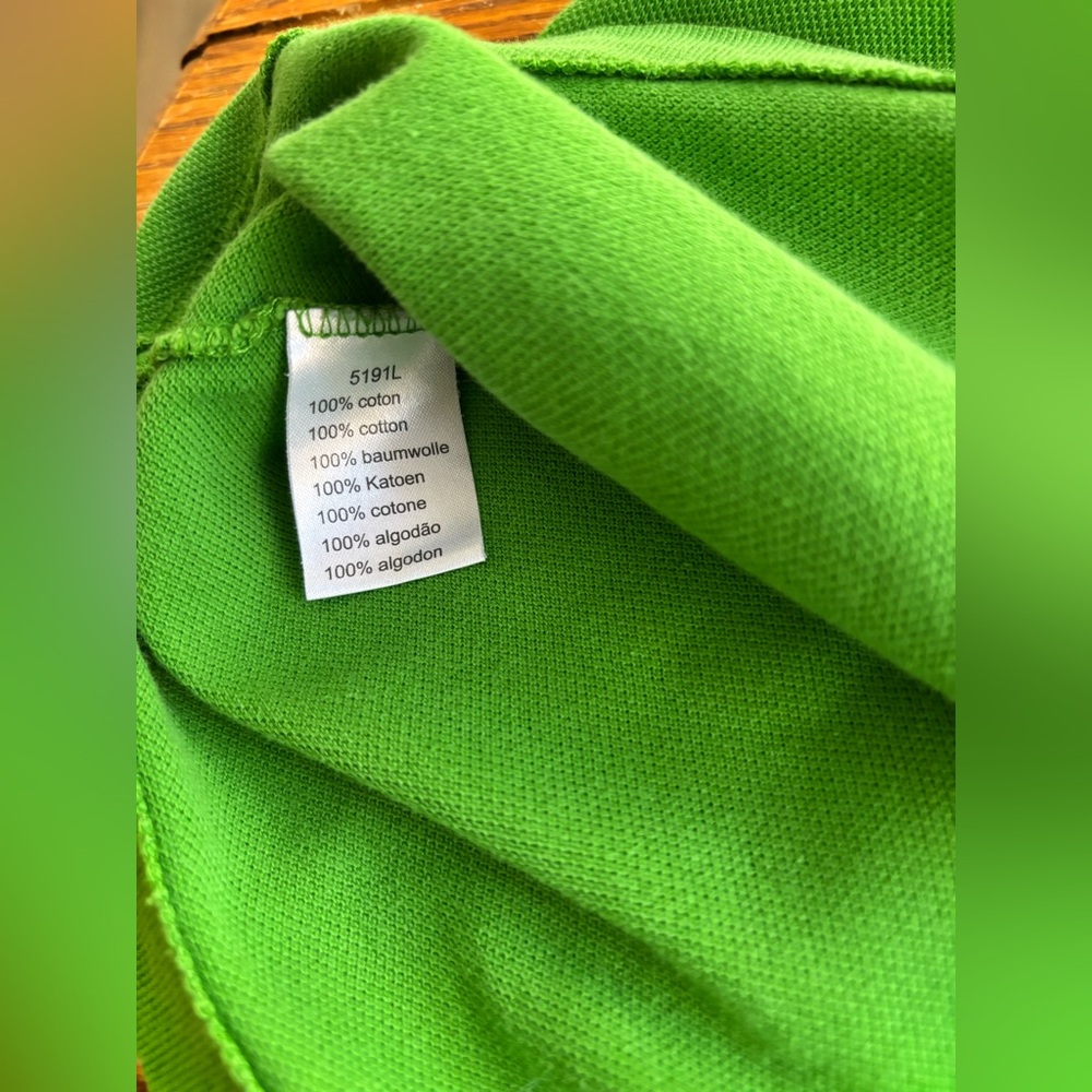 Lacoste Mens Polo Short Sleeve Shirt Green Size 6 Good Used 100% Cotton - Picture 7 of 9
